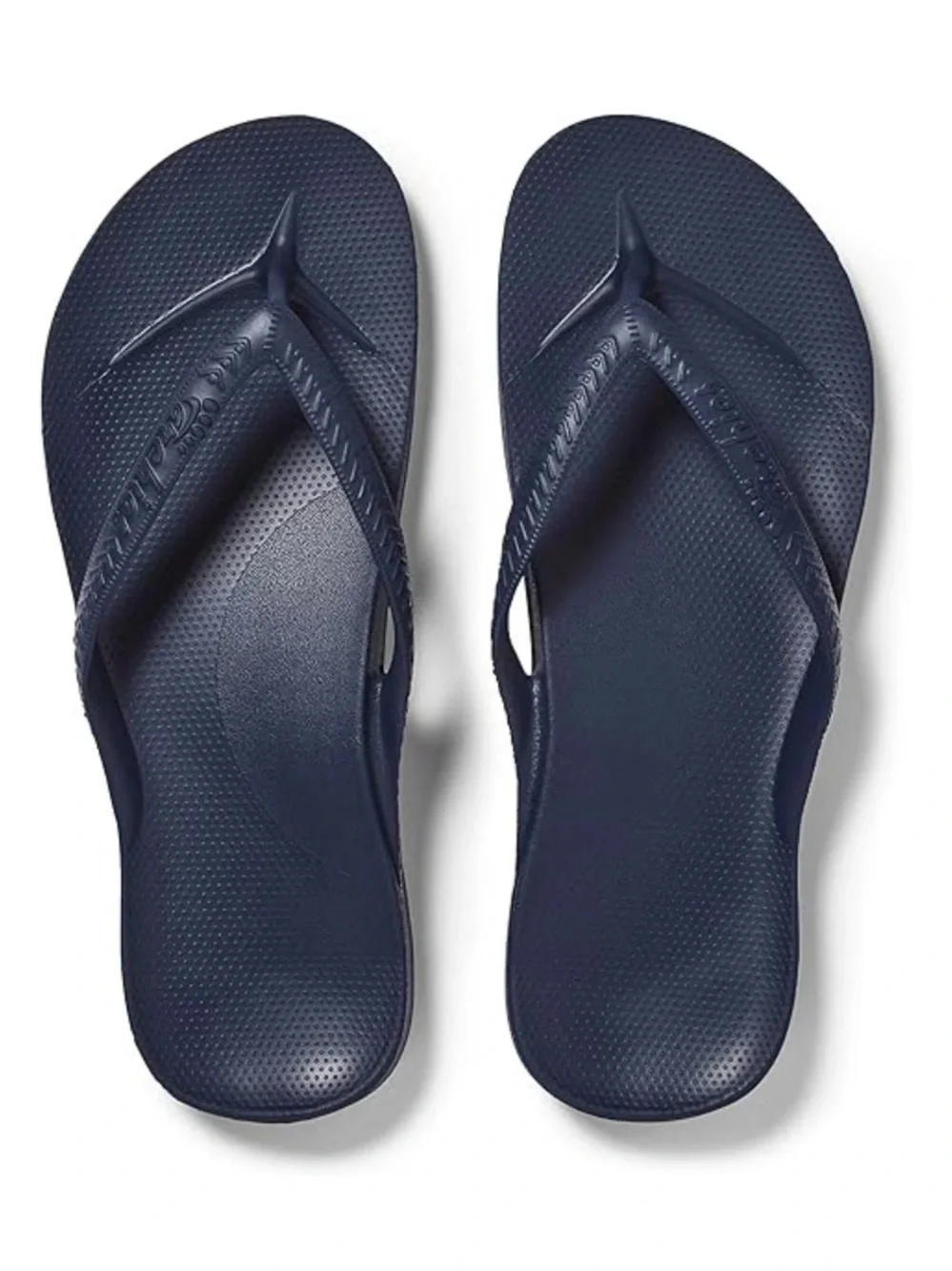 Archies Arch Support Flip Flops for Men & Women Navy W7/M6 EUC Beach
